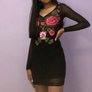 Windsor bodycon mesh mini dress